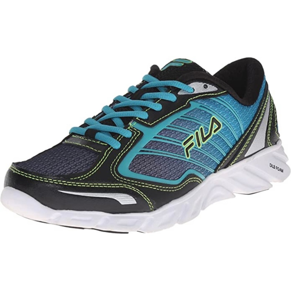 NWOB FILA Fresh Women’s Cool Max DLS Foam Teal/Lime/Black Running Shoes size 10